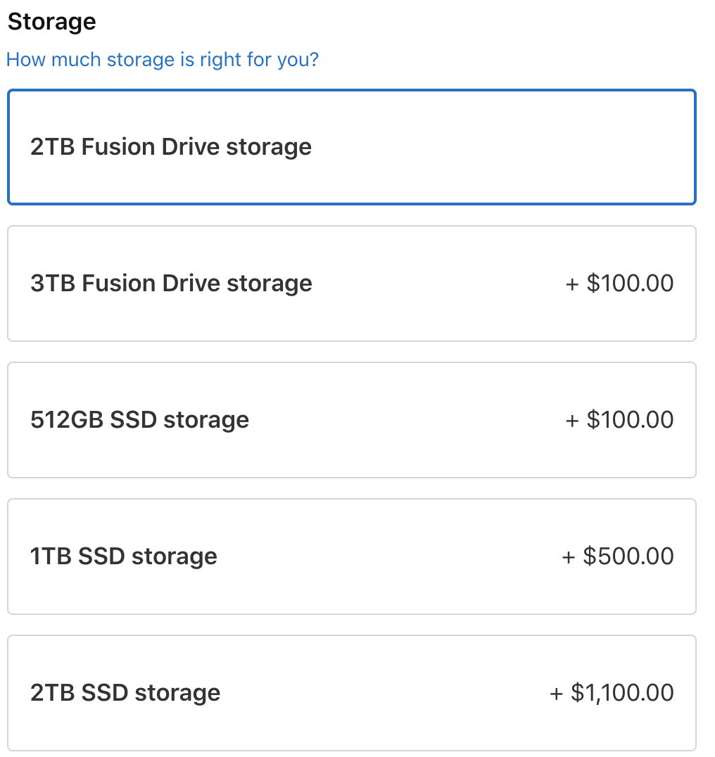 storage