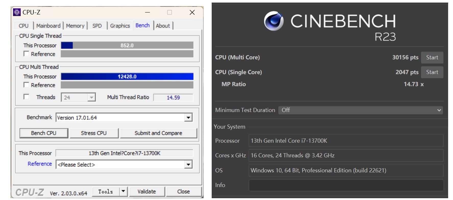 R23/CPU-Z